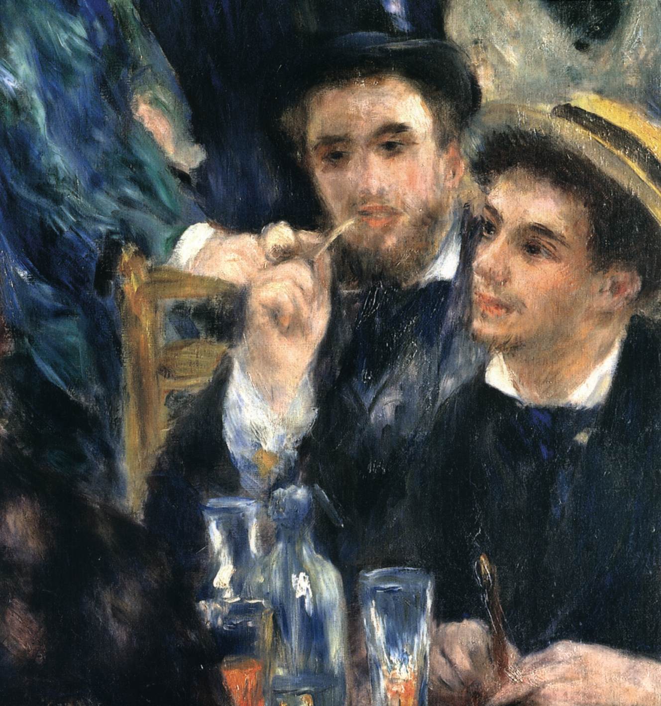 Dance in the Moulin de la Galette (detail) by RENOIR, Pierre-Auguste