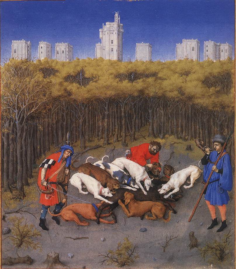 Les très riches heures du Duc de Berry: December (detail) by