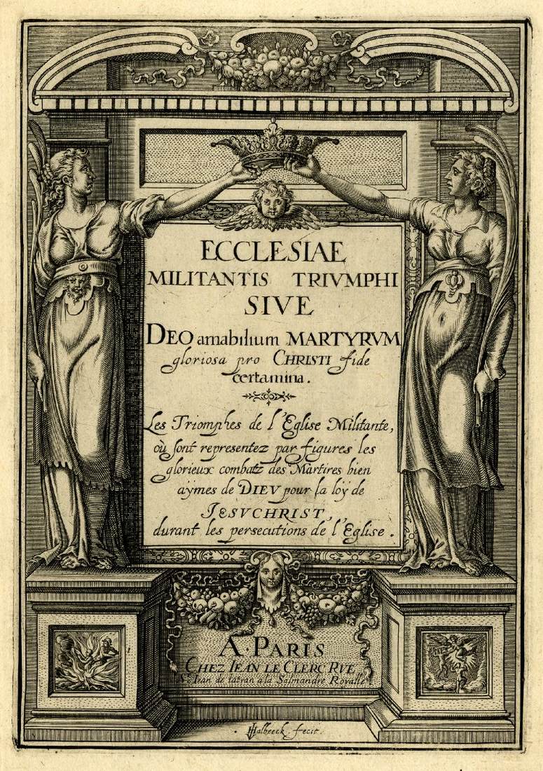 Ecclesiae Militantis Triumphi (Title page) by HAELBECK, Jan van