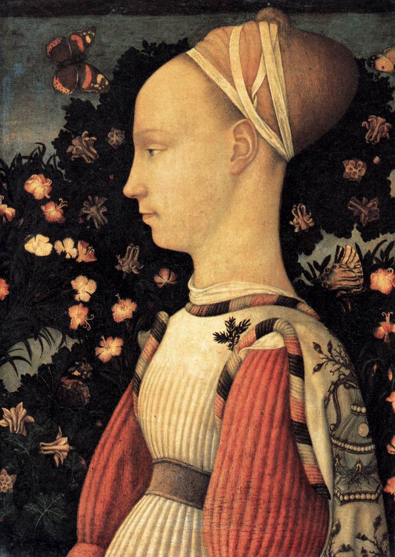 Portrait of a Princess of the House of Este by PISANELLO