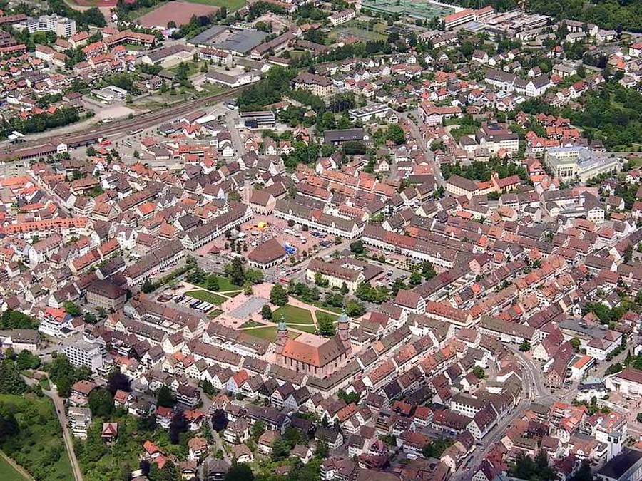 Aerial view by SCHICKHARDT, Heinrich II