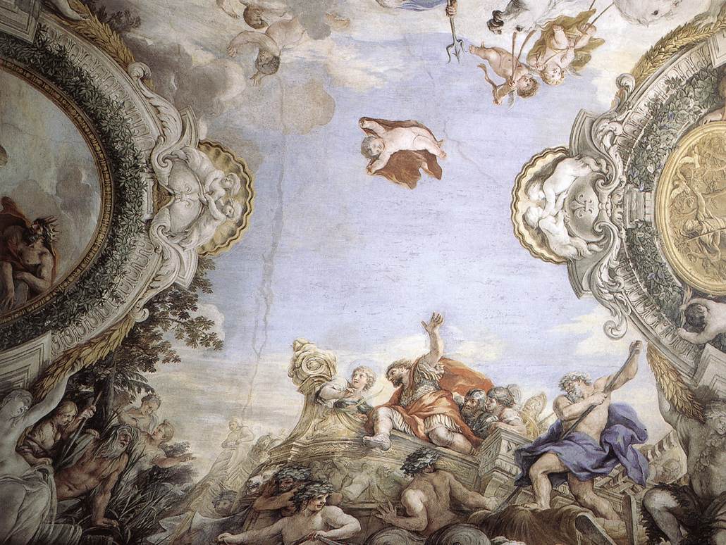 Landing of the Trojans at the Mouth of Tiberis by CORTONA, Pietro da