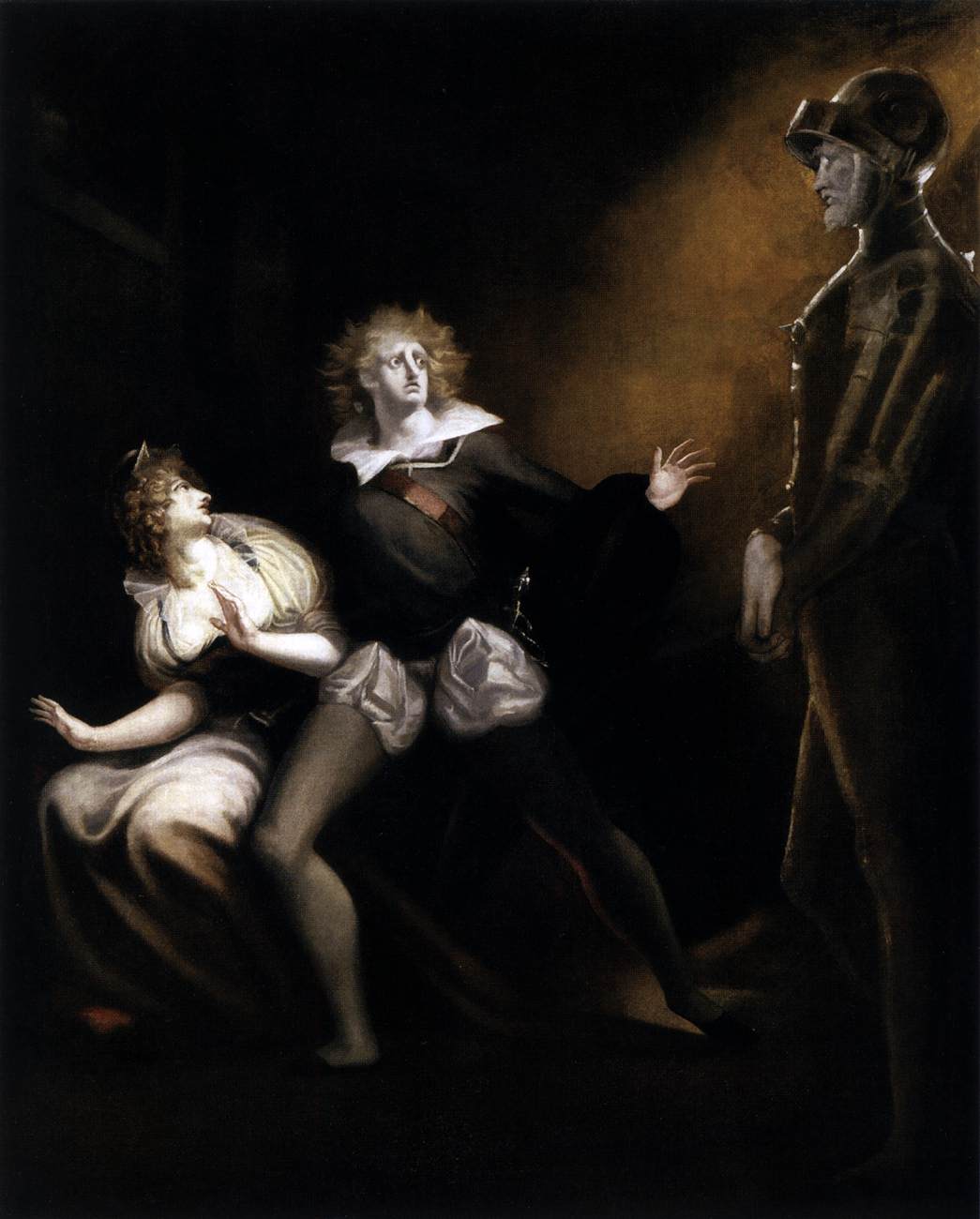 Gertrude, Hamlet and the Ghost of Hamlet's Father by FUSELI, John Henry