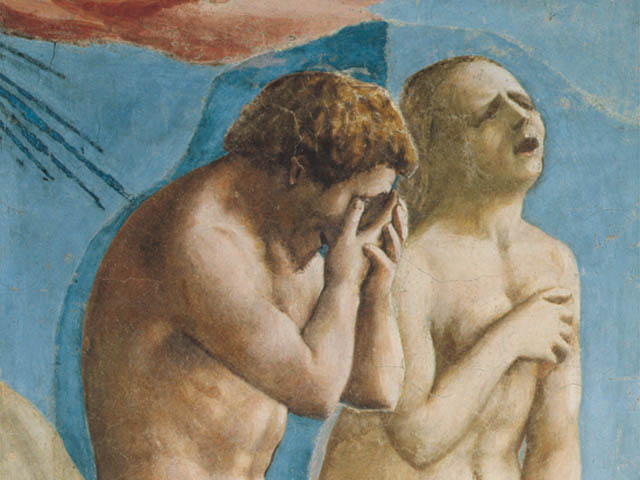 The Expulsion from the Garden of Eden (detail) by