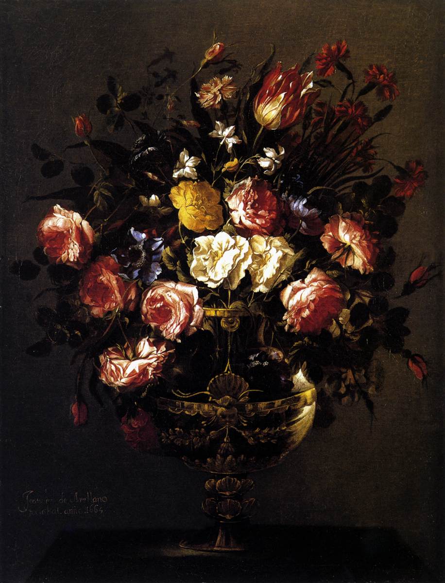 Vase of Flowers by ARELLANO, Juan de