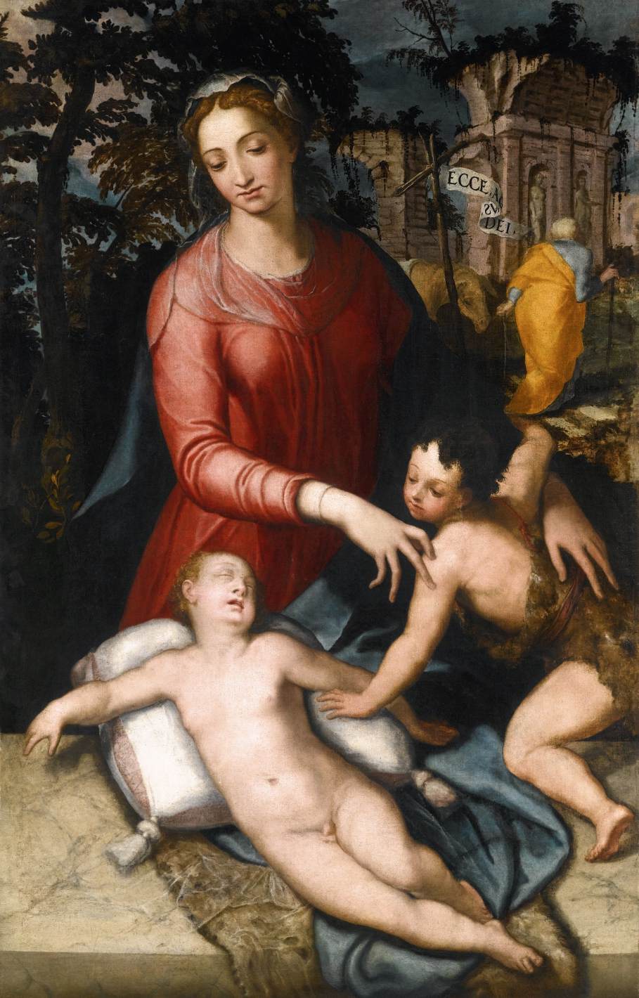 The Holy Family with the Infant St John the Baptist by PINO, Marco