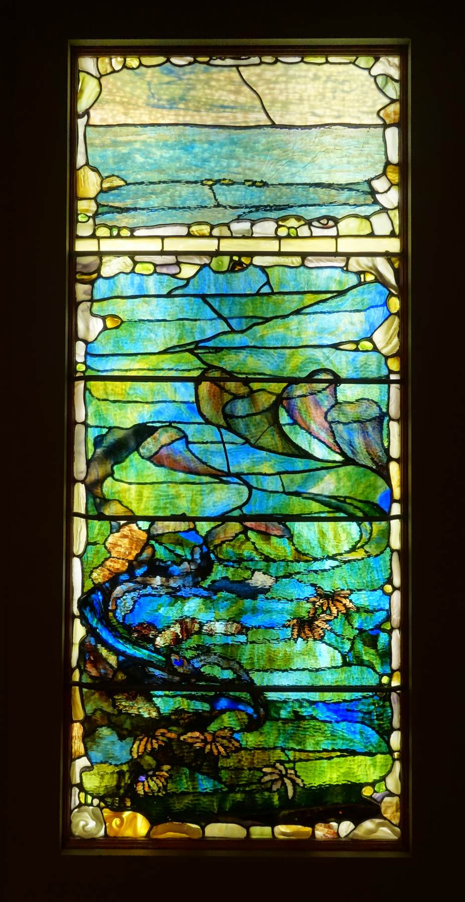 "Window with Sea Anemone ("Summer")" by TIFFANY, Louis Comfort