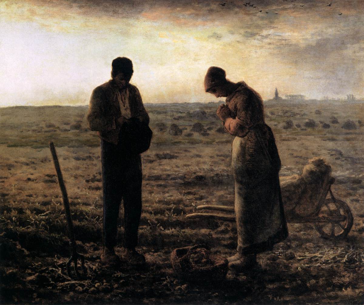 The Angelus by MILLET, Jean-François