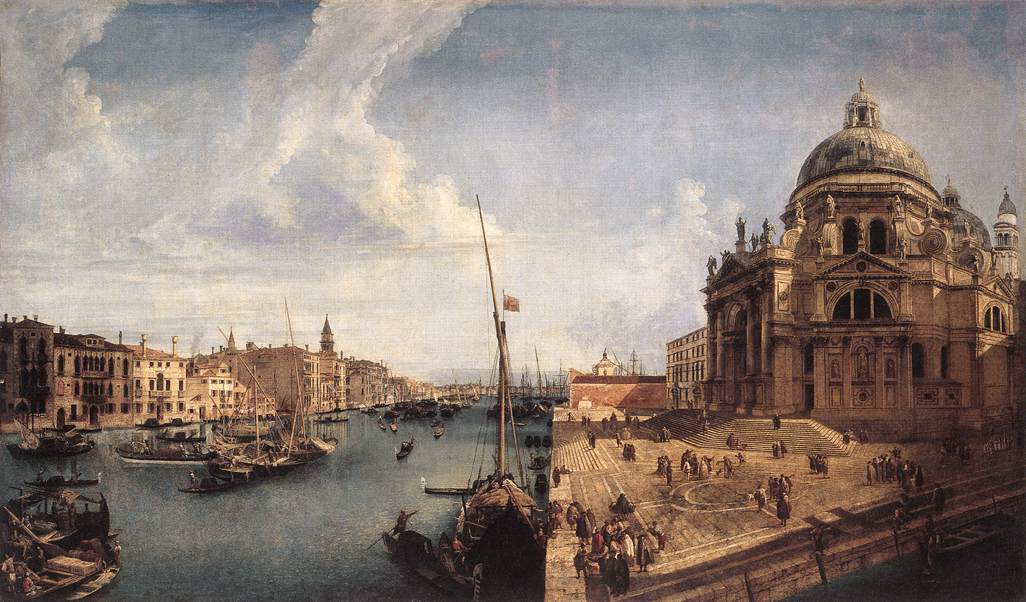 The Grand Canal near the Salute by MARIESCHI, Michele