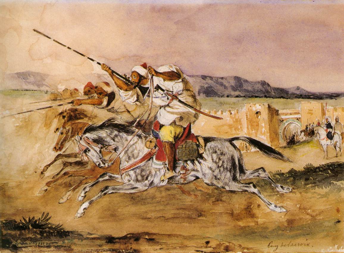 Arab Fantasia by DELACROIX, Eugène