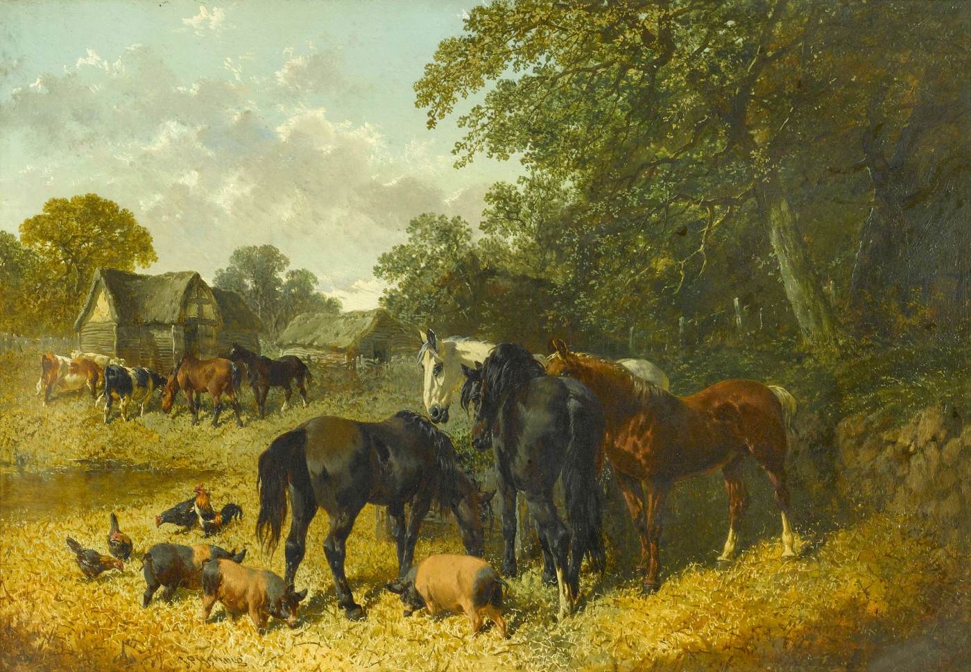 Feeding Time by HERRING, John Frederick the Elder