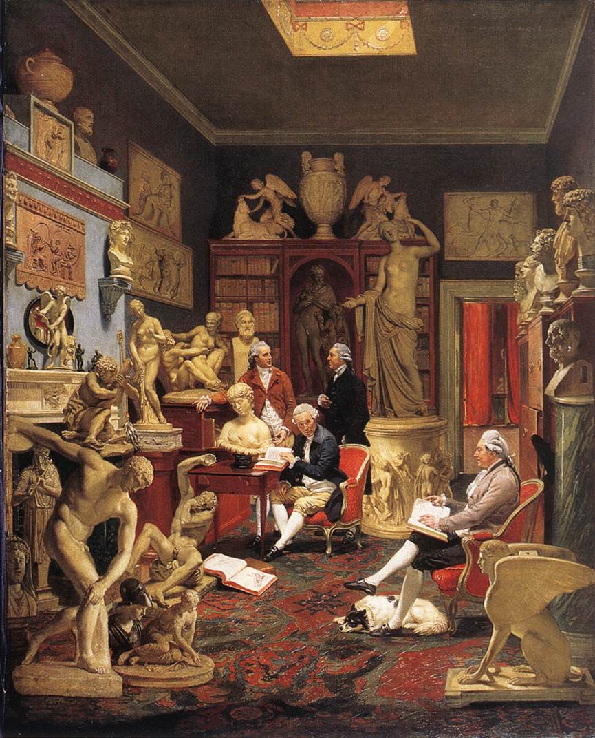 Charles Towneley in his Sculpture Gallery by ZOFFANY, Johann