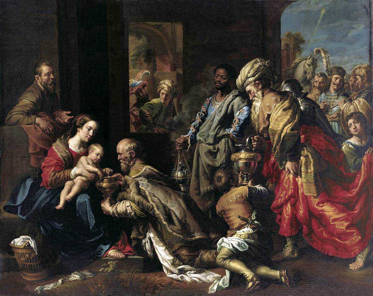 The Adoration of the Magi by LOON, Theodoor, van