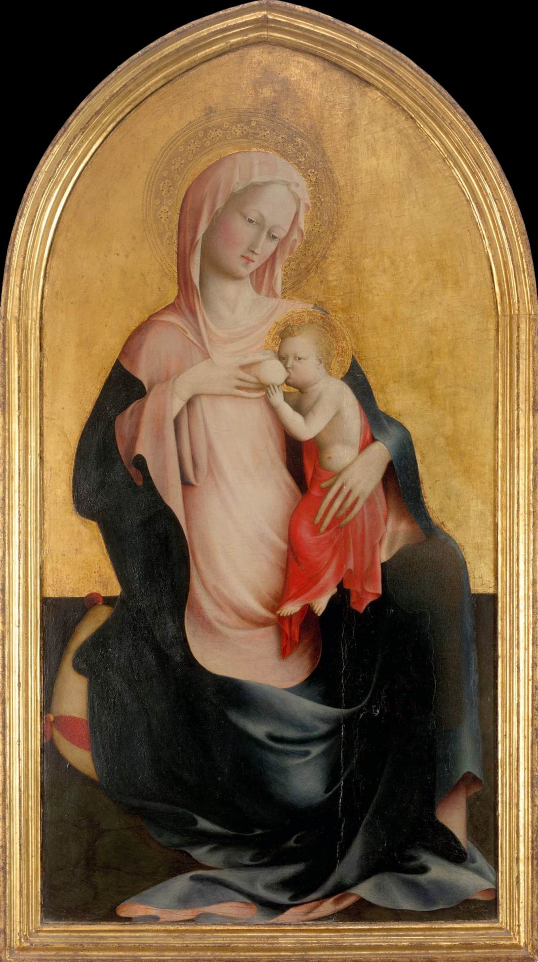 Madonna of Humility by MASOLINO da Panicale