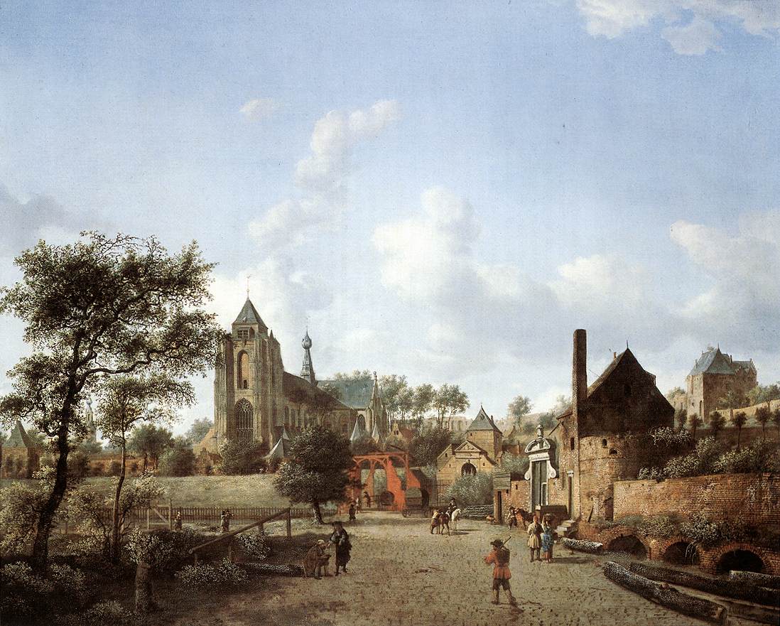 Approach to the Town of Veere by HEYDEN, Jan van der