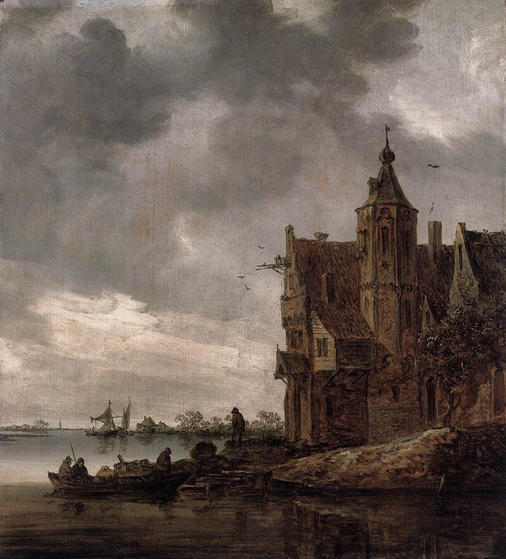 Country House near the Water by GOYEN, Jan van