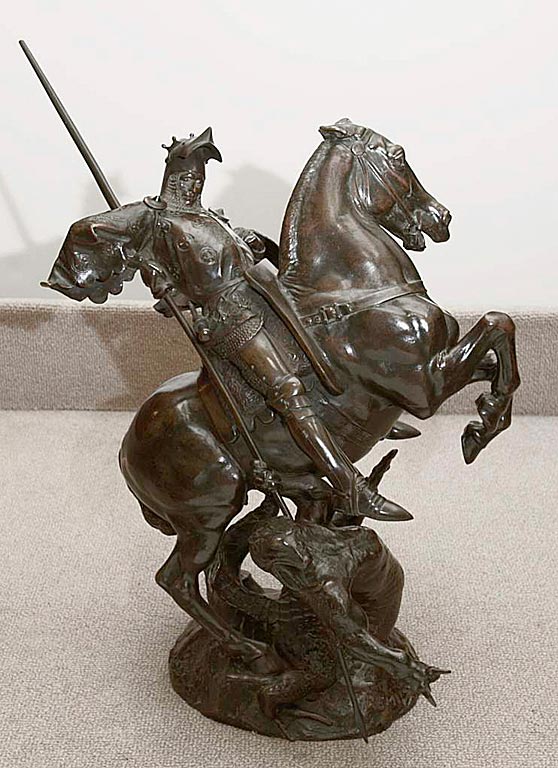 Saint George Slaying the Dragon by FRÉMIET, Emmanuel