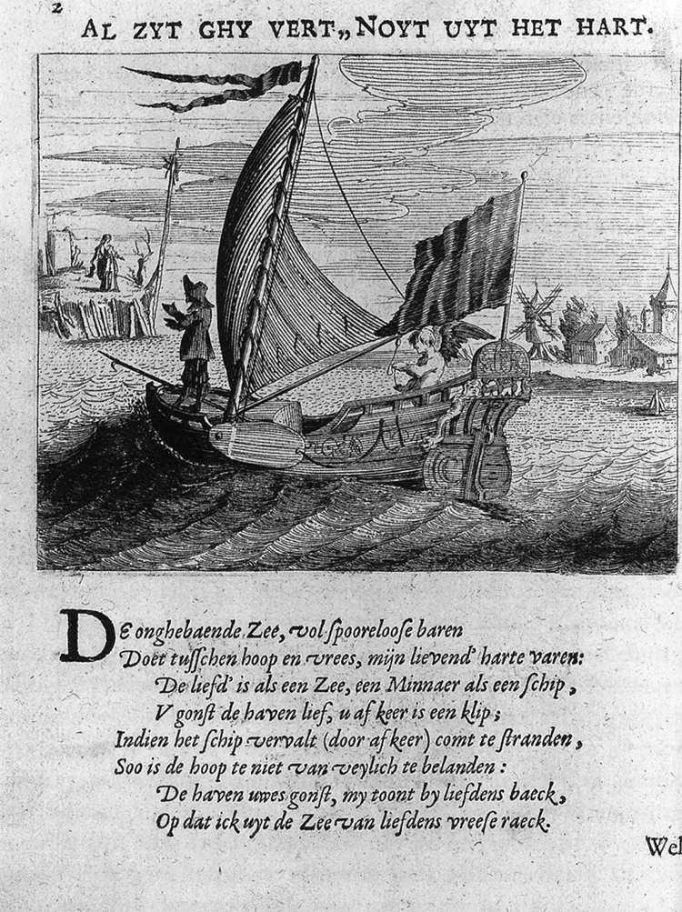 Illustration from the Minne-beelden by KRUL, Jan Harmensz.