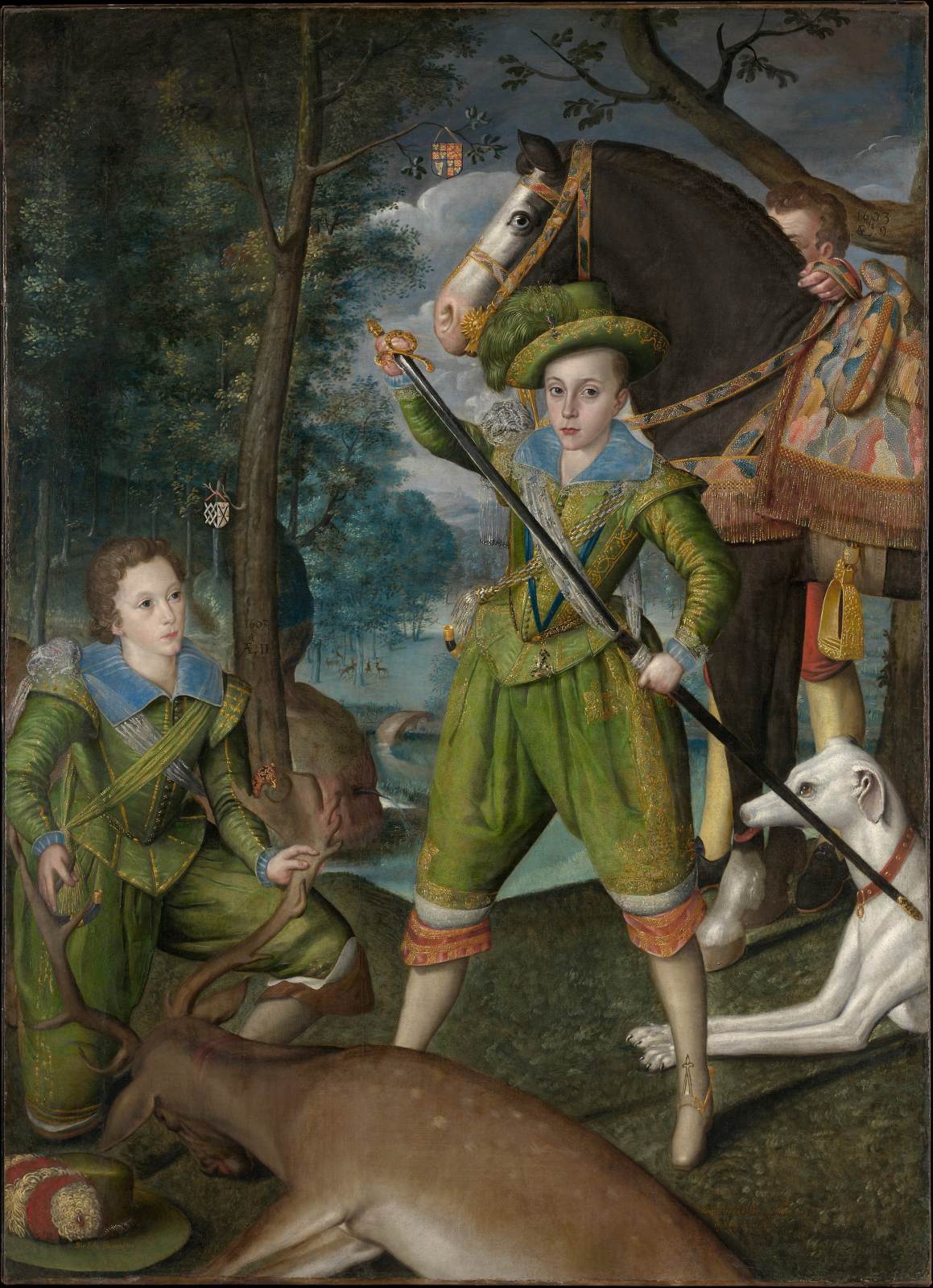 Henry Frederick (1594-1612), Prince of Wales, with Sir John Harington (1592-1614), in the Hunting Field by