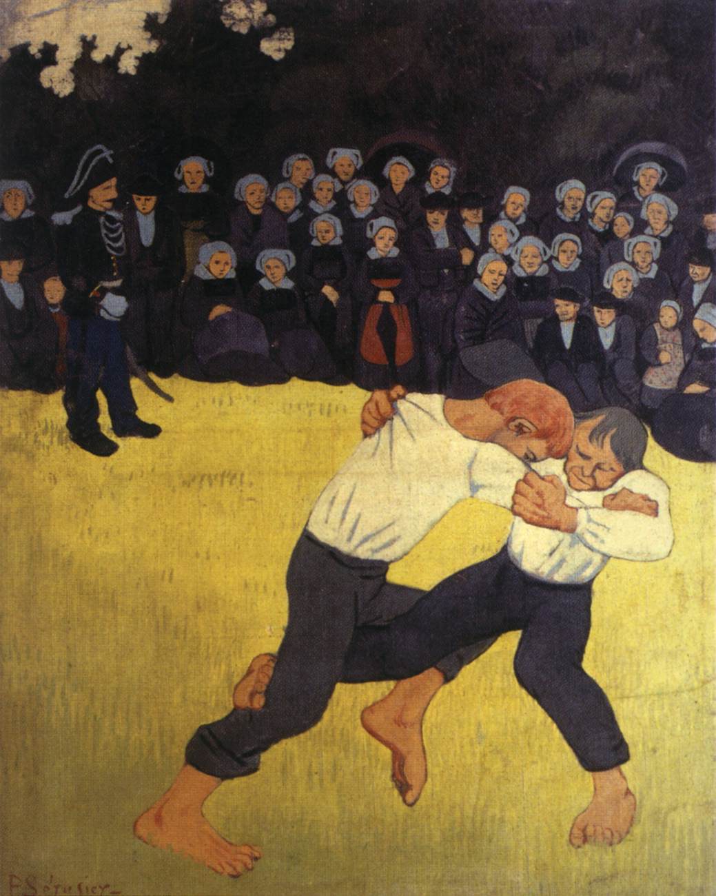 Breton Wrestling Match by