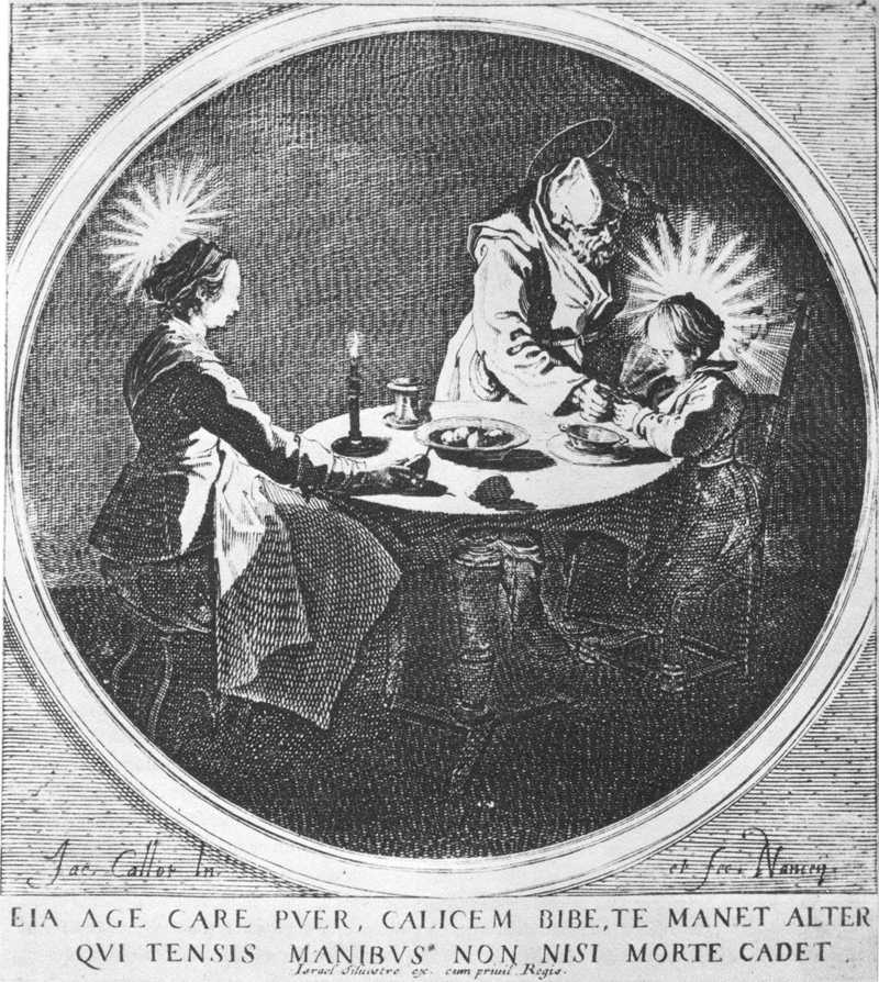 The Holy Family at Table by CALLOT, Jacques