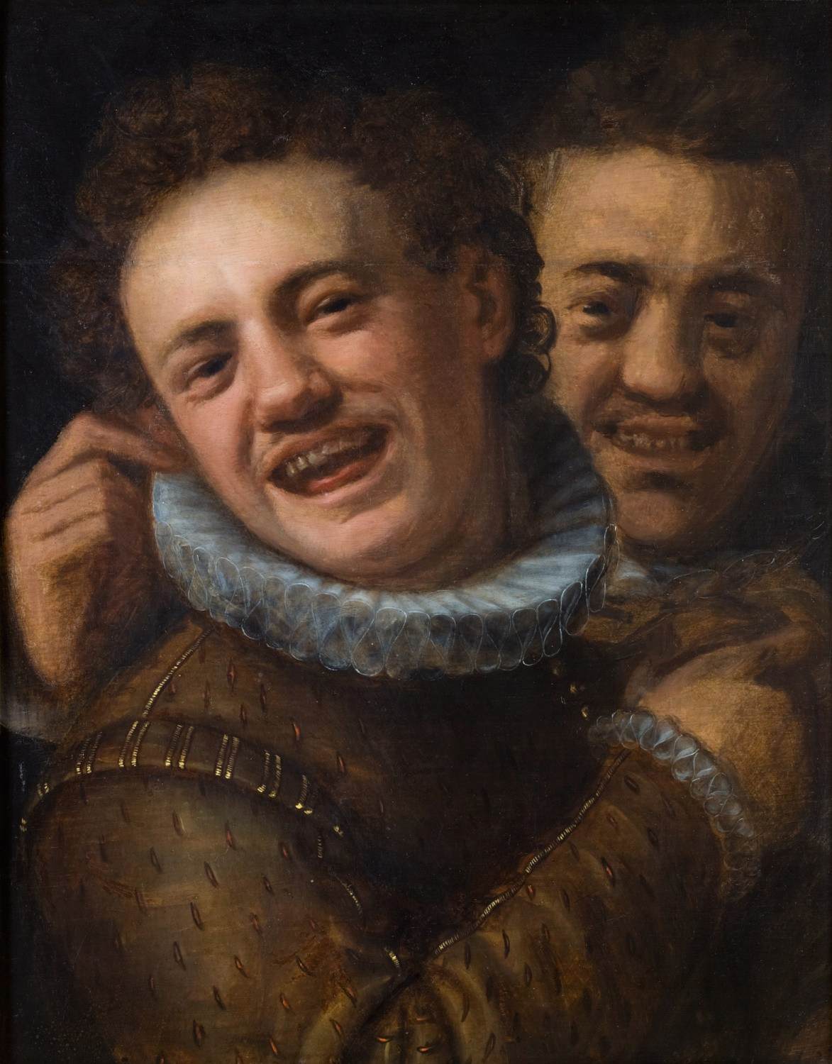 Two Laughing Men (Self-Portrait) by AACHEN, Hans von