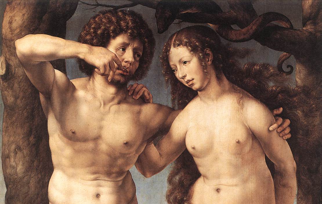 Adam and Eve (detail) by GOSSART, Jan