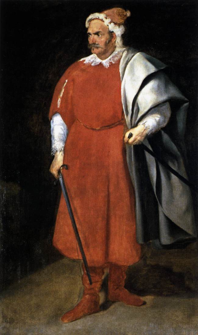 The Buffoon Don Cristóbal de Castañeda y Pernia (Barbarroja) by VELÁZQUEZ, Diego Rodriguez de Silva y