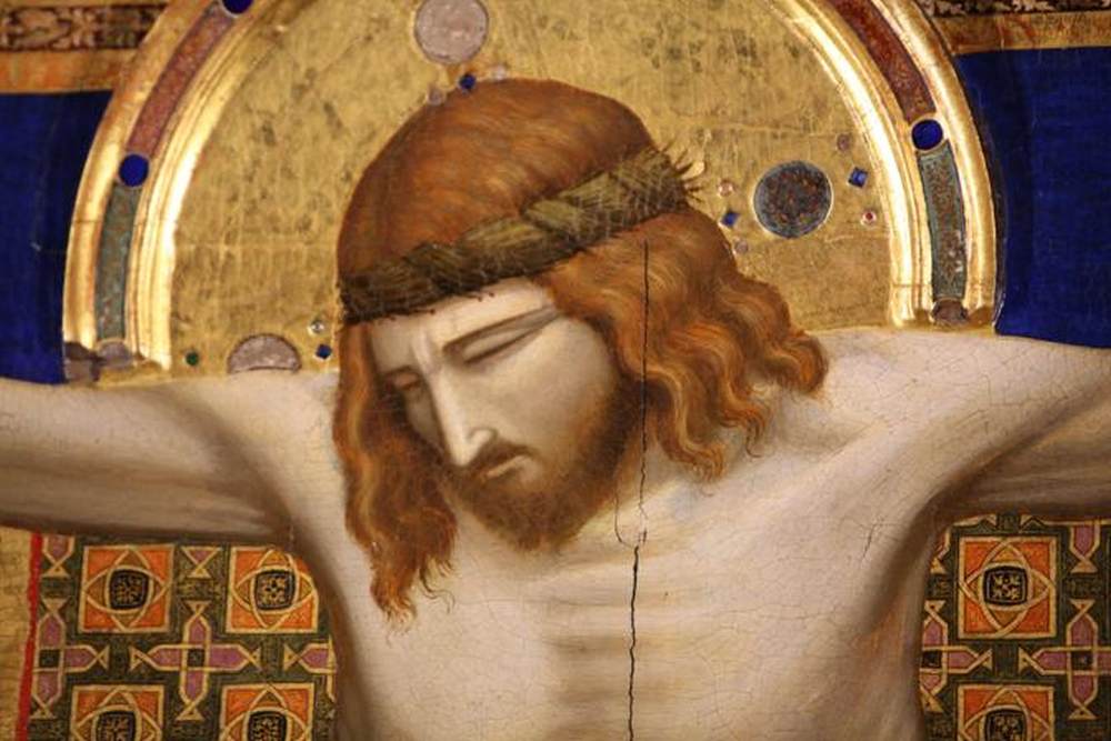 Crucifix (detail) by GIOTTO di Bondone