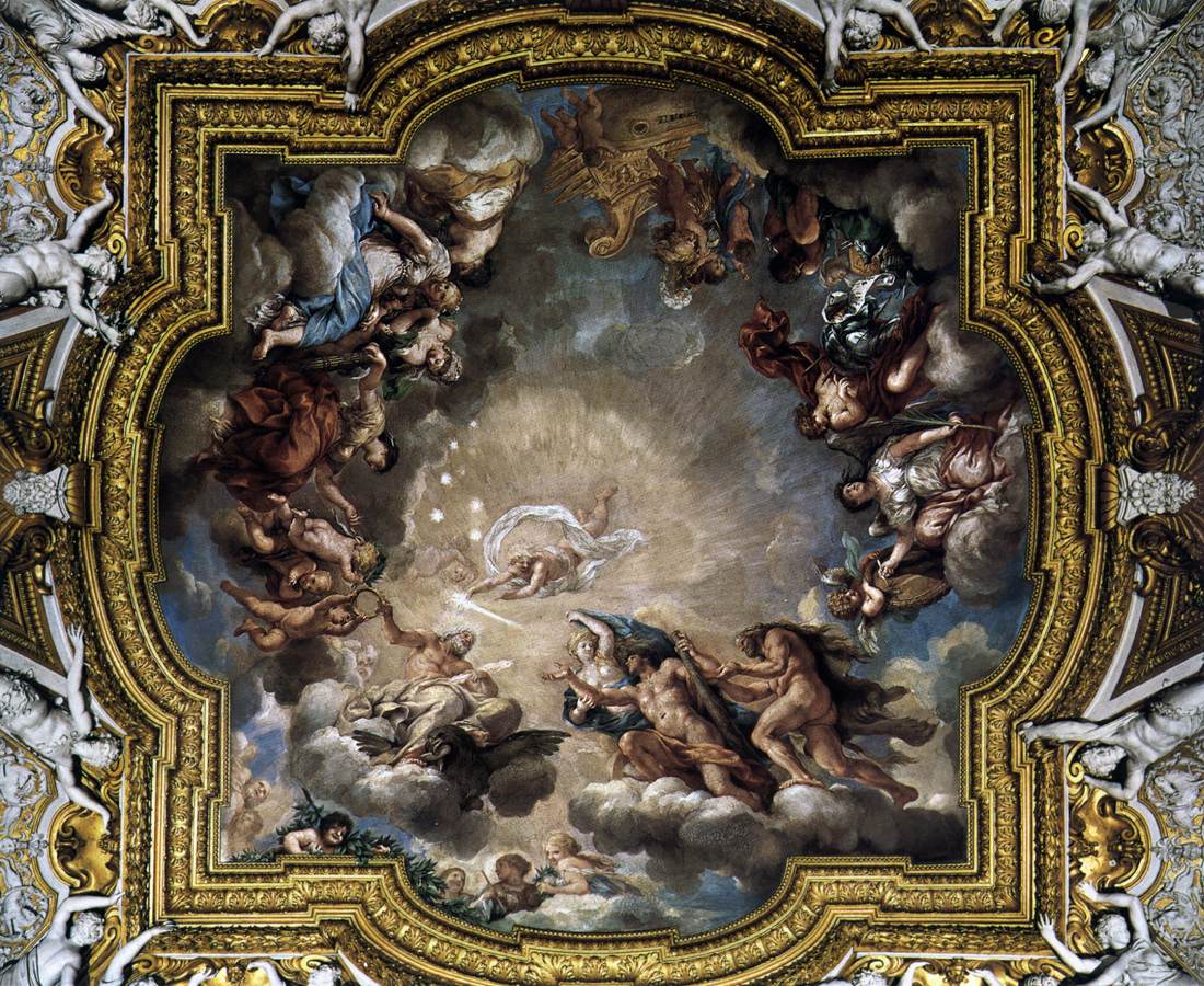 Ceiling painting by CORTONA, Pietro da