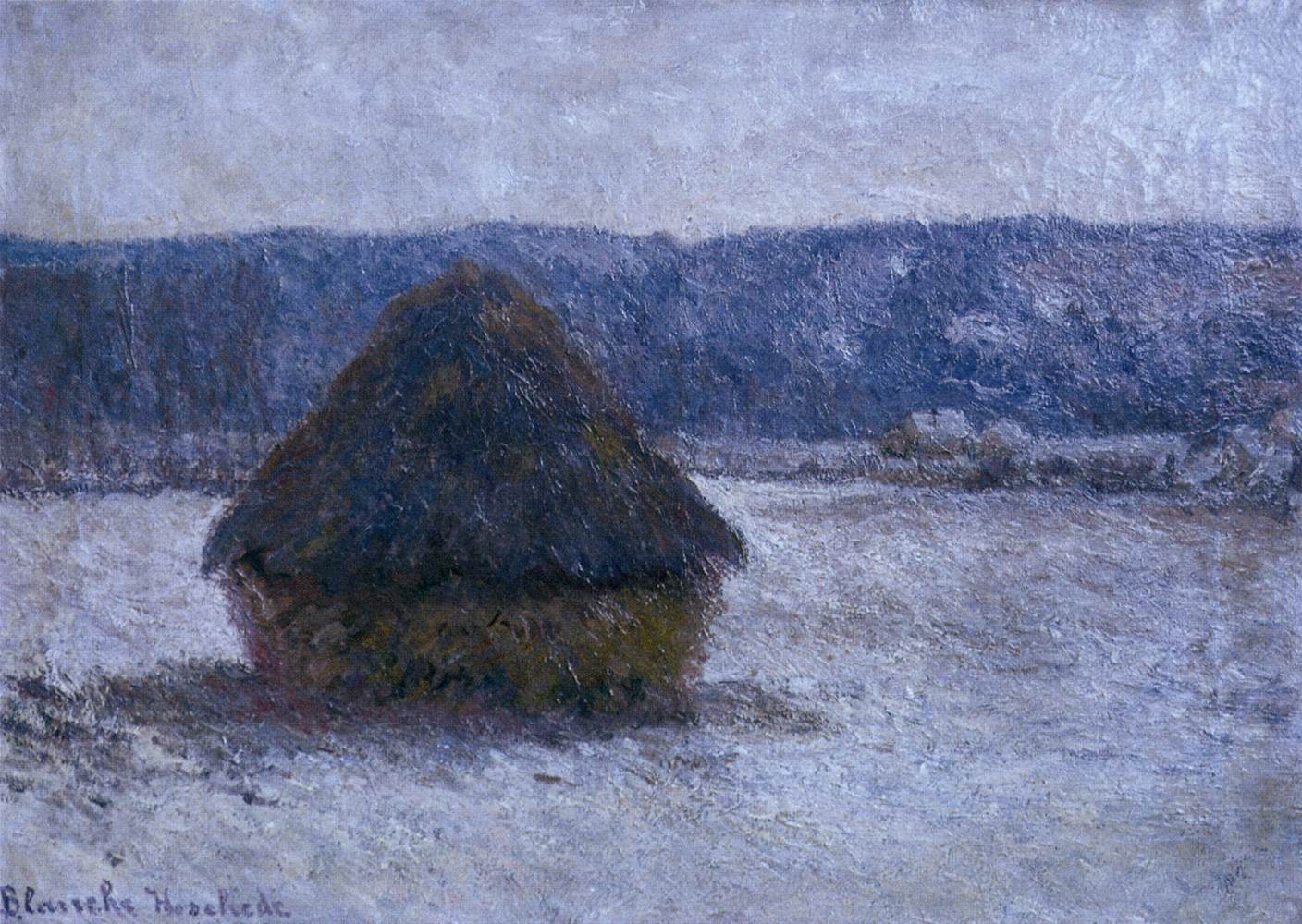 Haystack, Effect of Snow by HOSCHEDÉ-MONET, Blanche