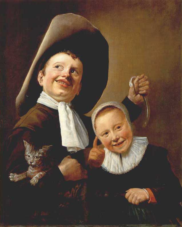 A Boy and a Girl with a Cat and an Eel by