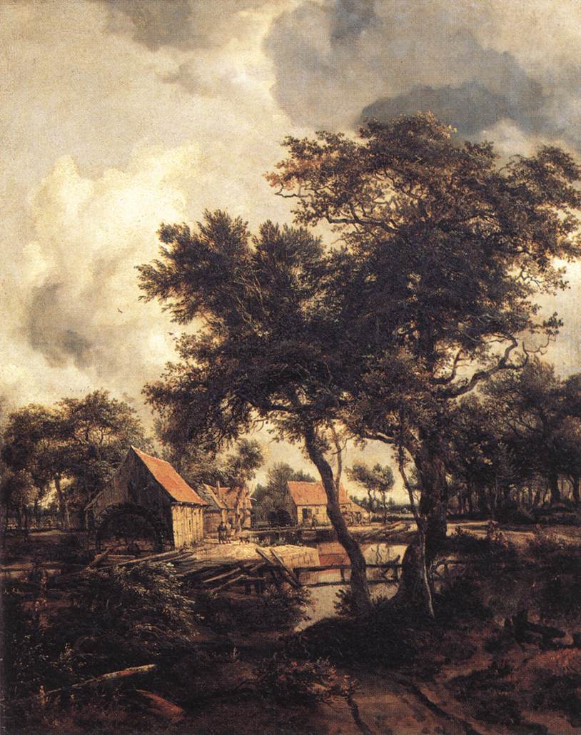 The Water Mill by HOBBEMA, Meyndert