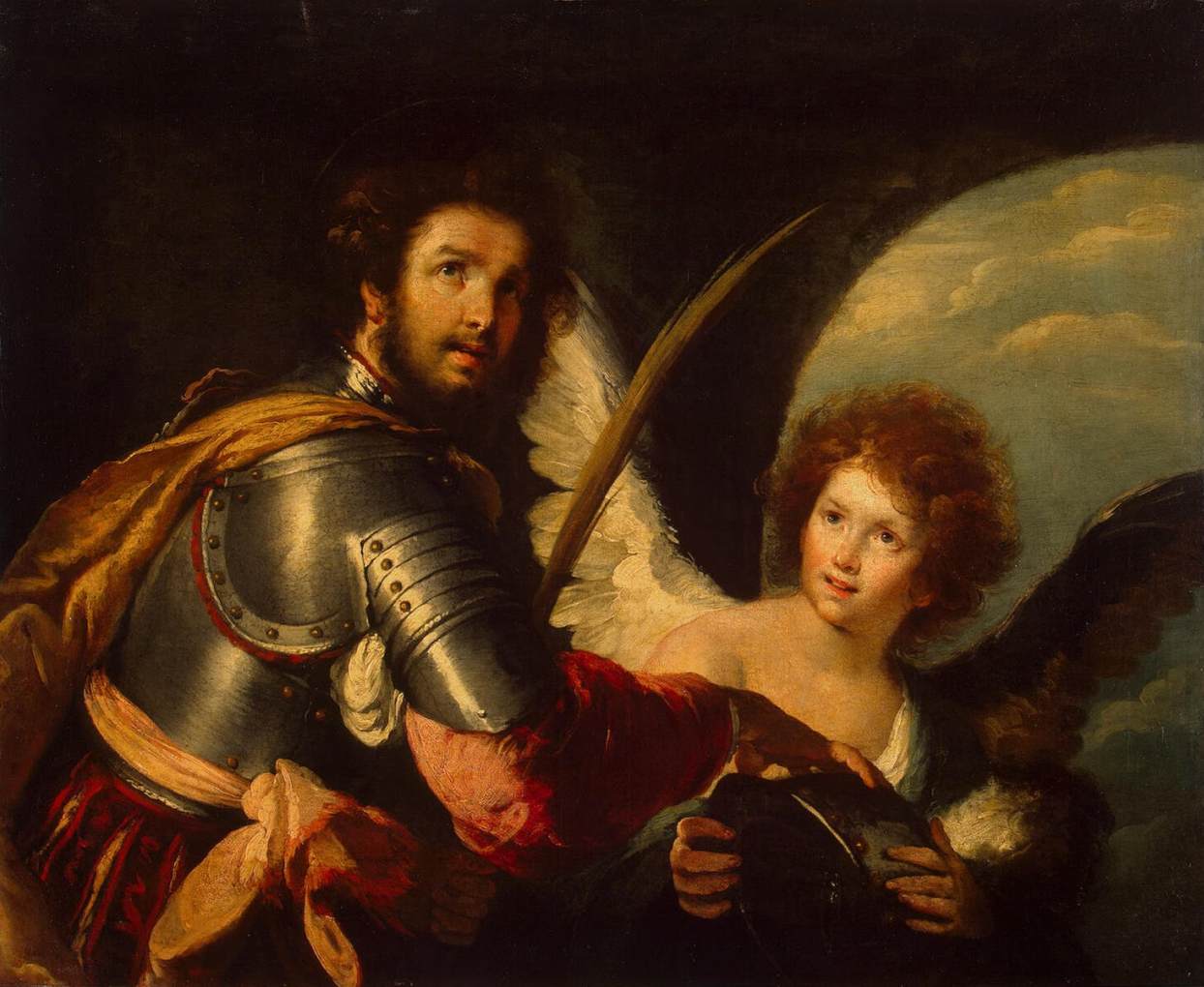 St Maurice and the Angel by STROZZI, Bernardo