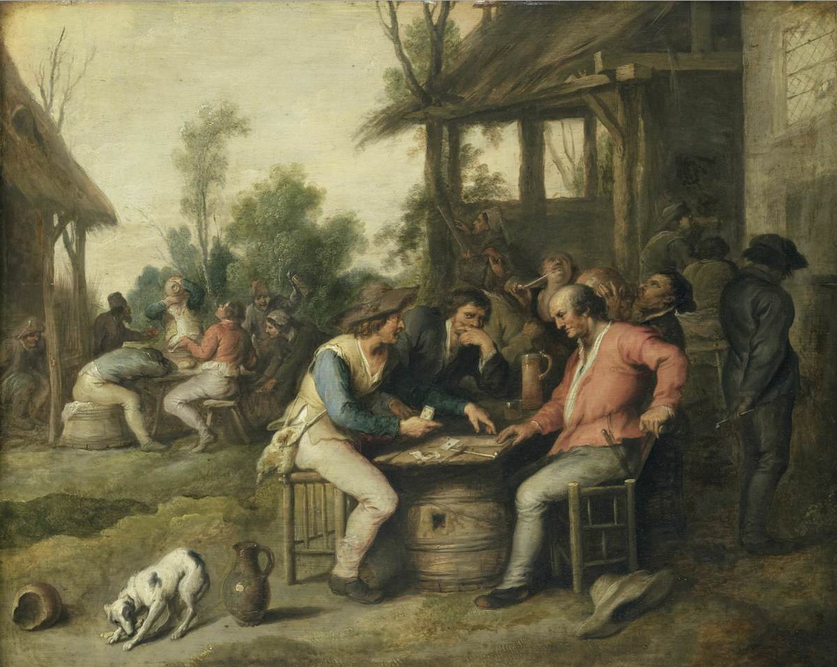 Card Playing Farmers at an Inn by