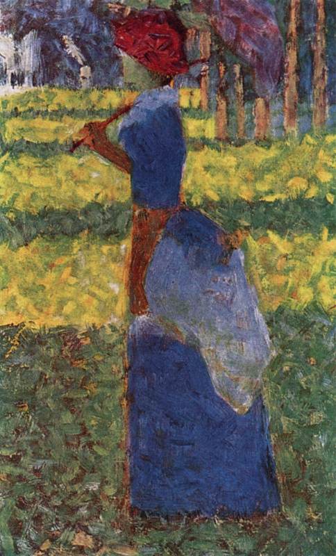 Woman with Parasol by SEURAT, Georges