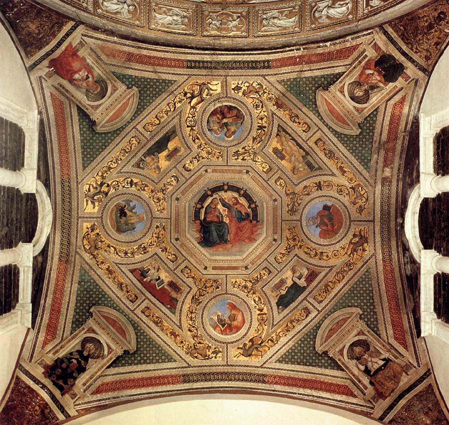 Vault decoration by PINTURICCHIO