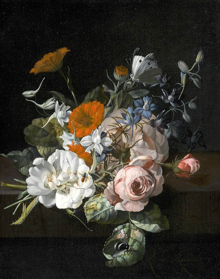 Still-Life of Flowers by RUYSCH, Rachel