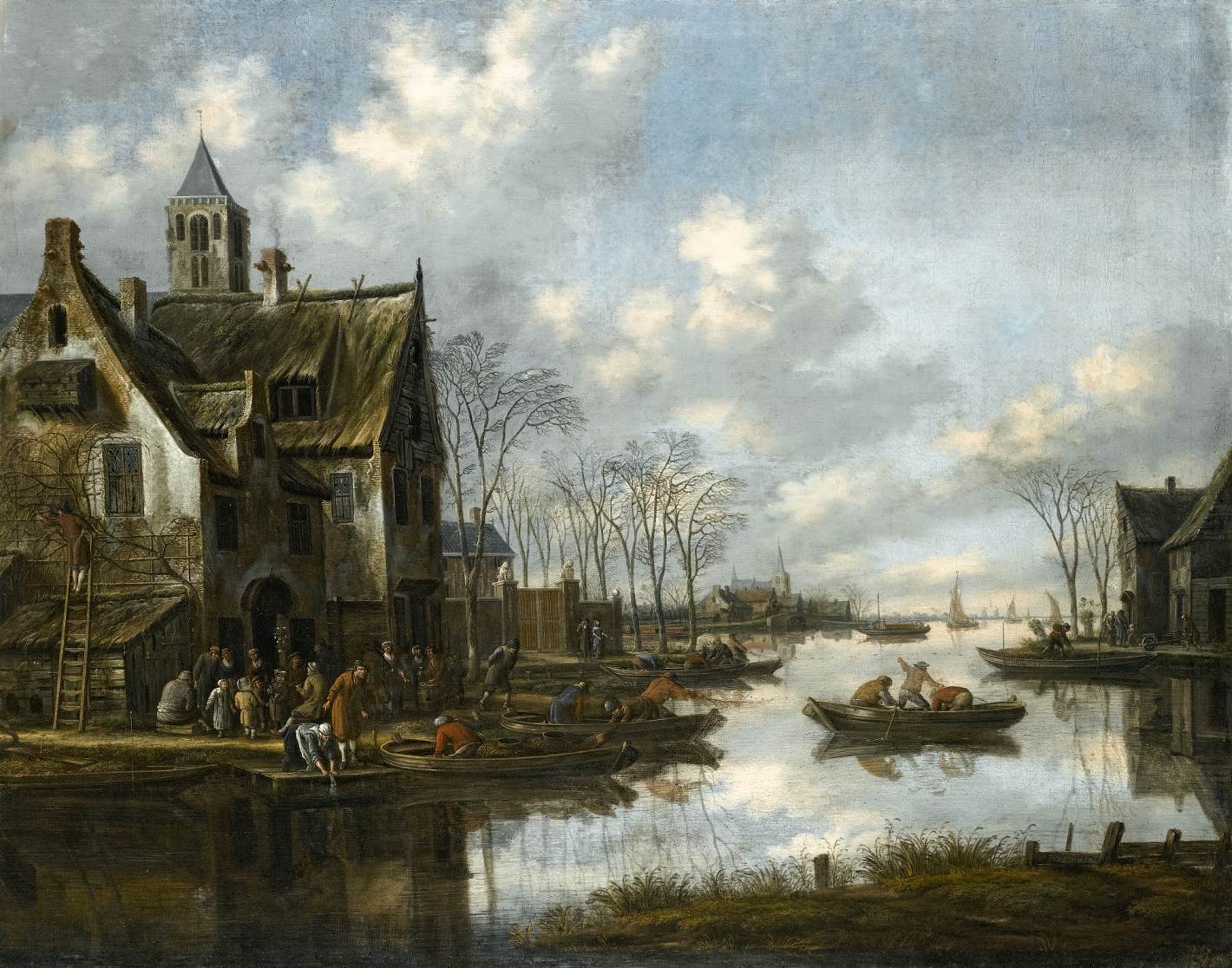 River Landscape by HEEREMANS, Thomas