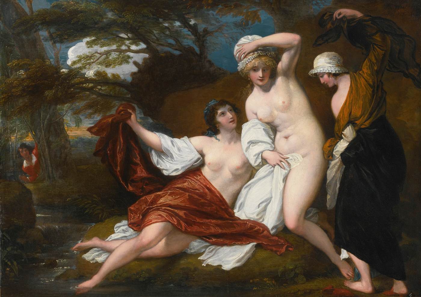 Musidora and her Two Companions by WEST, Benjamin