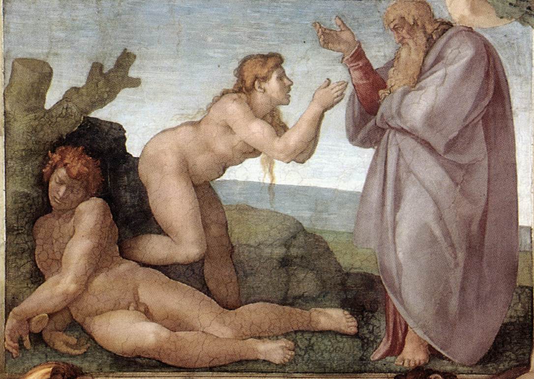 Creation of Eve by MICHELANGELO Buonarroti