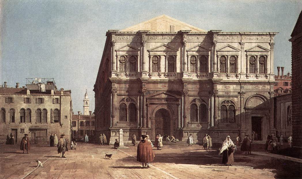 Campo San Rocco by CANALETTO