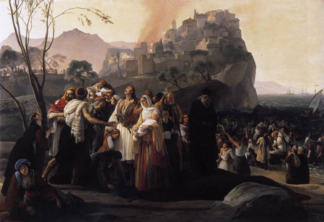 The Refugees of Parga by HAYEZ, Francesco