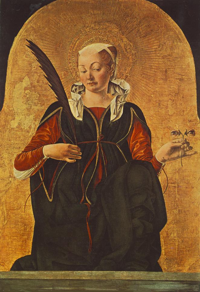 Griffoni Polyptych: St Lucy by COSSA, Francesco del