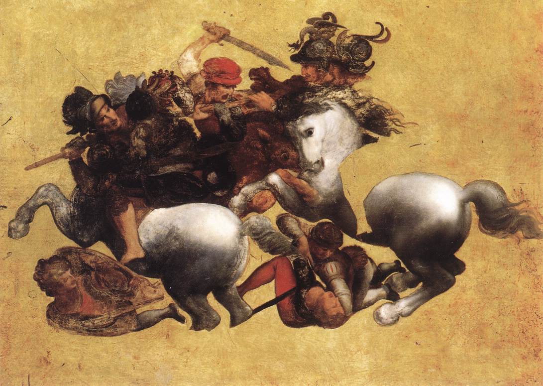 Battle of Anghiari (Tavola Doria) by LEONARDO da Vinci