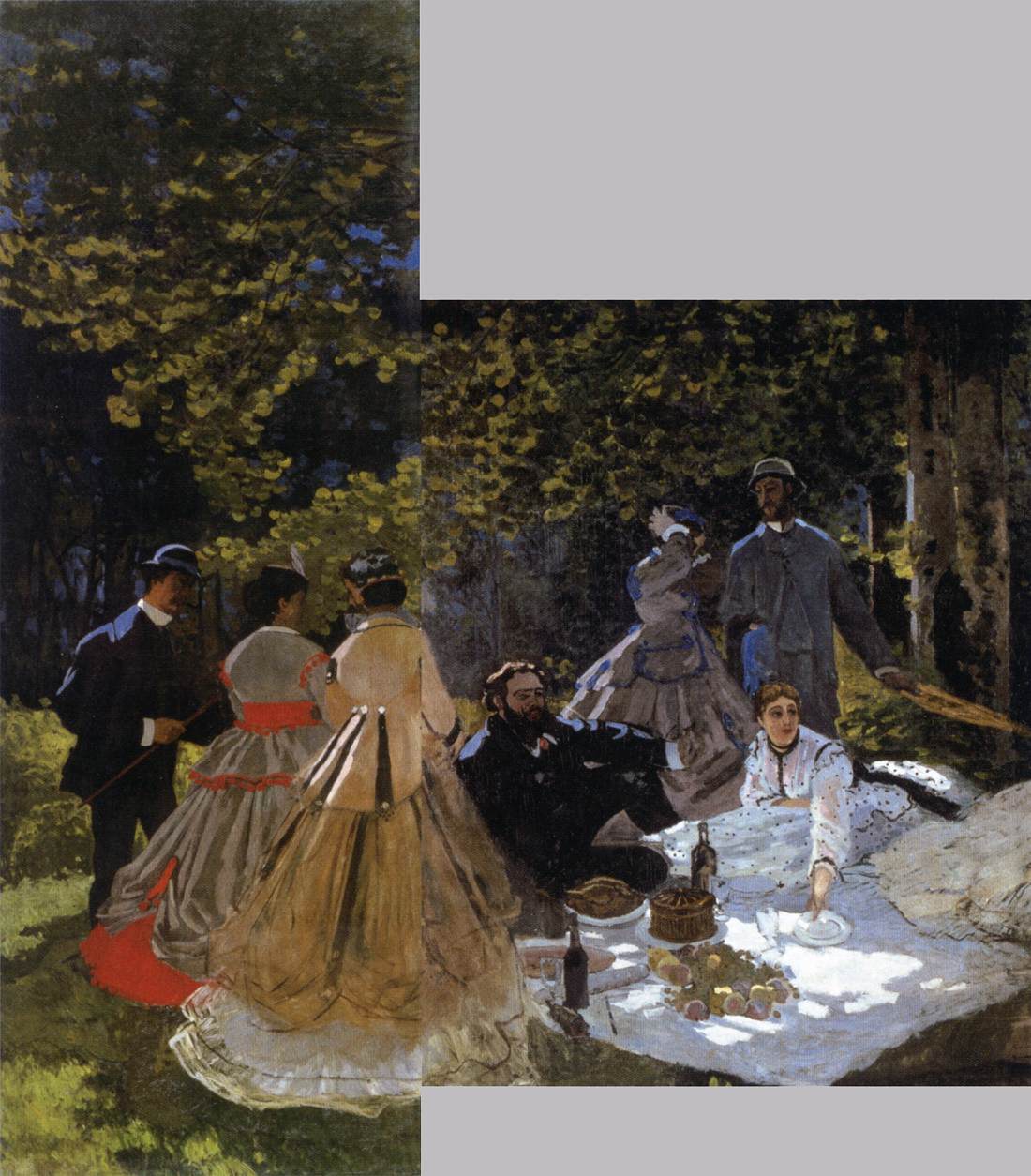 Le Déjeuner sur l'Herbe (The Picnic, two parts) by