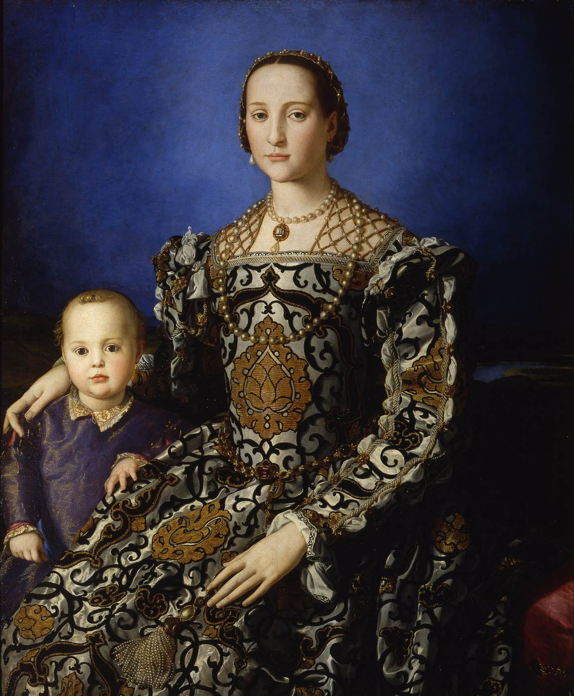 Eleonora di Toledo with her son Giovanni de' Medici by BRONZINO, Agnolo