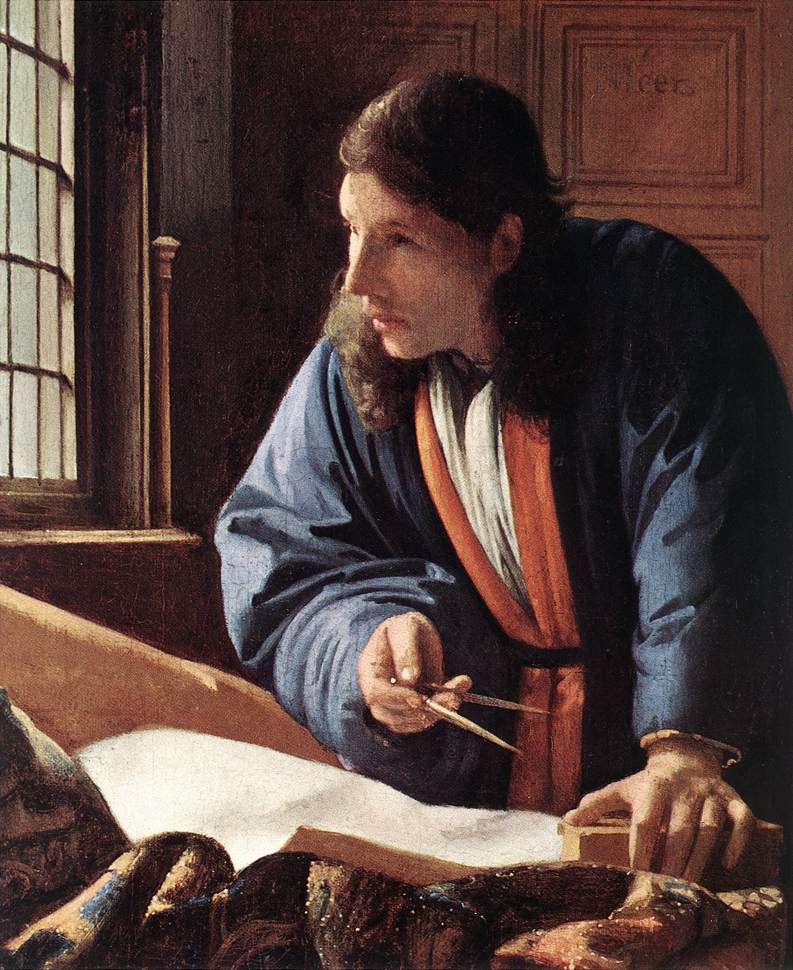 The Geographer (detail) by VERMEER, Johannes