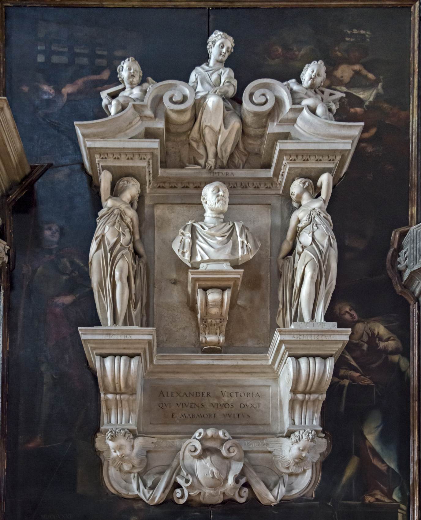 Funerary monument of Alessandro Vittoria by VITTORIA, Alessandro