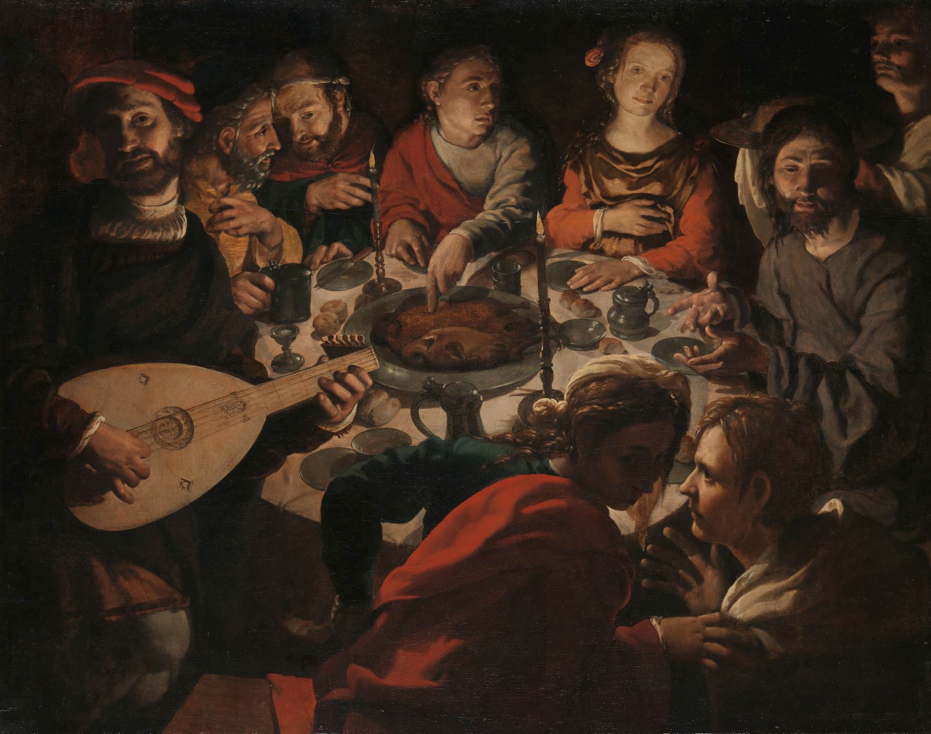 The Marriage at Cana by VERMEYEN, Jan Cornelisz.